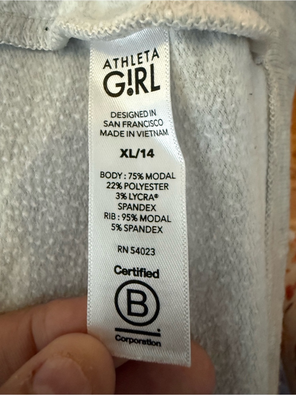 Athleta Girl Gray Open Front Cardigan Modal Pockets Size XL 14 - Picture 8 of 8